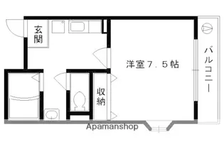 アブレスト四条大宮【501号室】の間取り