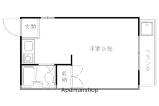 1Kの間取り画像