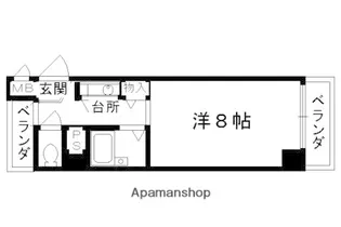 ノアーズアーク京都五条【401号室】の間取り
