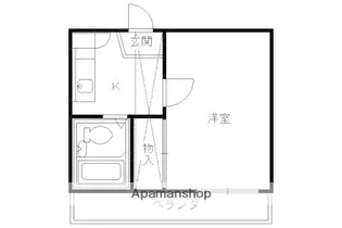 嵯峨野ハイム【201号室】の間取り