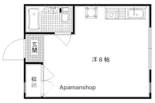 ロイヤルハイツ梅津【402号室】の間取り