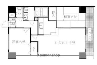 ソレイユMHN【706号室】の間取り