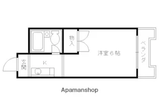 フォレストハウス【206号室】の間取り