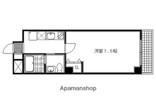 フラッティ今出川天神【602号室】の間取り