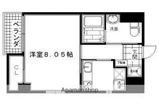 ケイズファイブ【404号室】の間取り