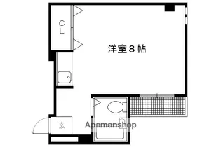ビュウ御薗【102号室】の間取り