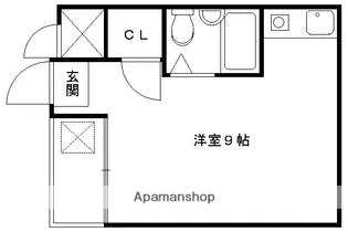 ビュウ御薗【203号室】の間取り