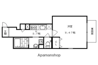 アムールグランデ・嵐山【105号室】の間取り