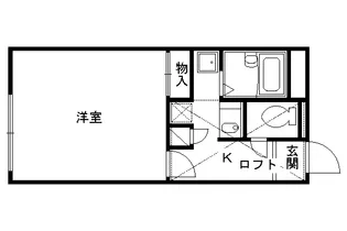 レオパレス壬生【206号室】の間取り