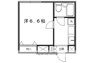 1Kの間取り画像