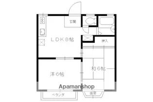嵐山リバーサイドI【203号室】の間取り