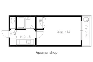 シェモア衣笠【304号室】の間取り