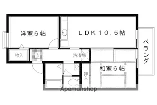 ラヴィアンローズヒル【A203号室】の間取り