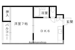 西賀茂ロイヤルリバーマンション【209号室】の間取り