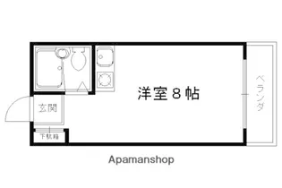 京都府京都市北区衣笠赤阪町【マンション】の間取り