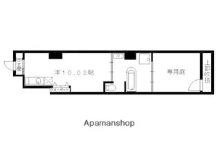 ブローニュかもがわ【1階】の間取り
