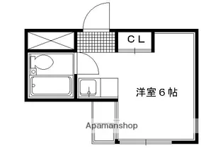 コーポ智恵光院【3F号室】の間取り