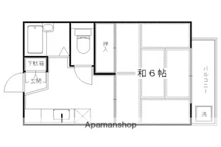 フレグランス北野【2階】の間取り