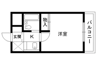 エステート朱雀【509号室】の間取り