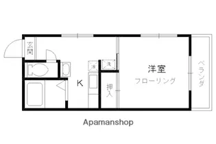 ウエストハイツ【2階】の間取り