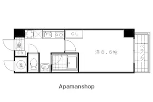 シャントール二条【4階】の間取り