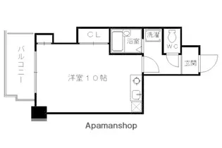 ル・サフィール西大路【202号室】の間取り