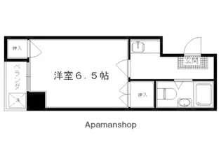 ヒューマンハイツ御室【209号室】の間取り