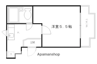 1Kの間取り画像