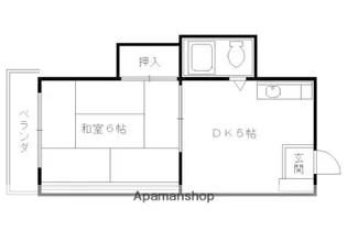 グランディール嵯峨【313号室】の間取り