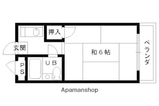 タツミマンション【301号室】の間取り