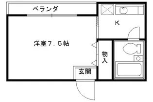 ヤングヴィレッジ嵯峨【2階】の間取り