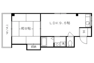 シャンドール太秦【305号室】の間取り
