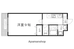 メイプルリーフ嵯峨野【203号室】の間取り