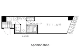 アネックス西院【5階】の間取り
