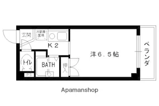 レジデンスオザック【401号室】の間取り