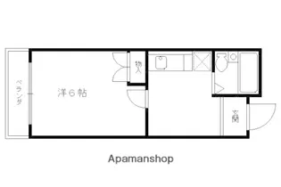 サンサーラ嵯峨野【204号室】の間取り
