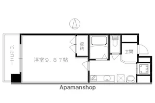プロスペクト河原町五条【601号室】の間取り