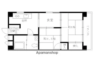 嵯峨野マンション【305号室】の間取り