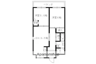 第2洛西ハイツ【5階】の間取り