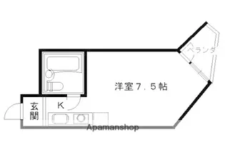 ハイツウエストロード【207号室】の間取り