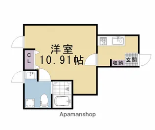 祇園ケントビル【3A号室】の間取り