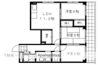 グランコート高台寺【4階】の間取り