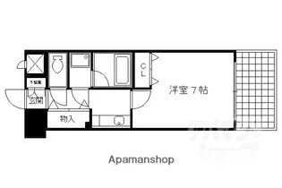 ライオンズマンション四条堀川【907号室】の間取り