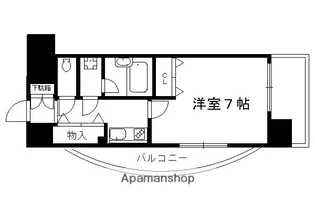 ライオンズマンション四条堀川【301号室】の間取り