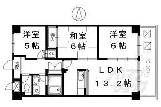 サウスビン【4階】の間取り