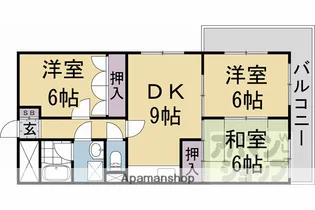 カーサフジキ【201号室】の間取り
