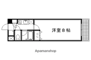 サンシティ烏丸高辻【406号室】の間取り