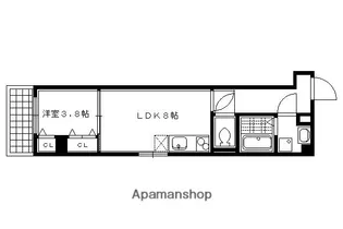アイカーサ綾小路【203号室】の間取り