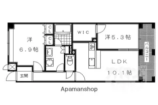 パインフィールド洛東【802号室】の間取り