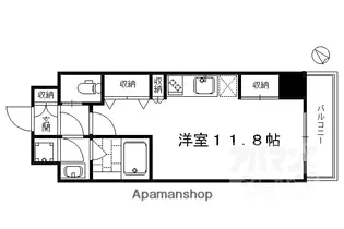 GRAND E’TERNA京都【1706号室】の間取り